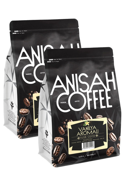 Anisah Coffee Vanilla Flavored Ground Filter Coffee |   2X250G |   Sugar-Free