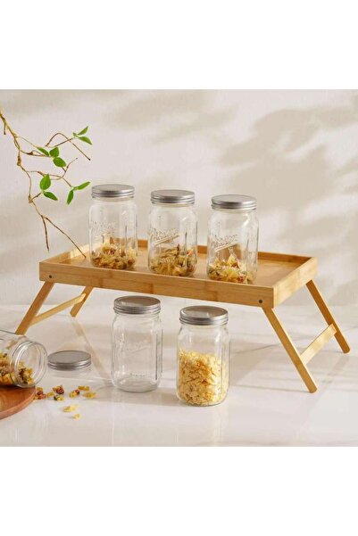 PAN HOME Elazer 6-piece Glass Jar 950ml - Clear
