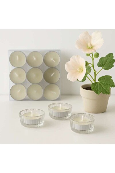 PAN HOME Indulgence Musk Mallow 9 -piece Tealight Candle - 2.5 Hrs
