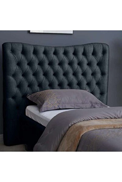 PAN HOME MARS HEADBOARD CHANEL DARK GREY L-100: ارتفاع 125 سم