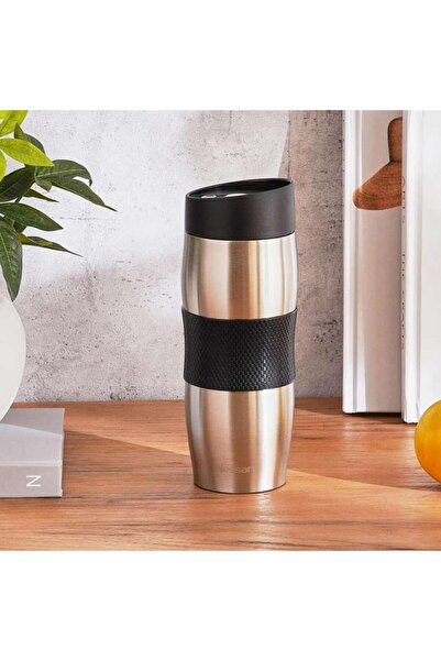 PAN HOME Nessan Travel Mug 380ml -black Chrome