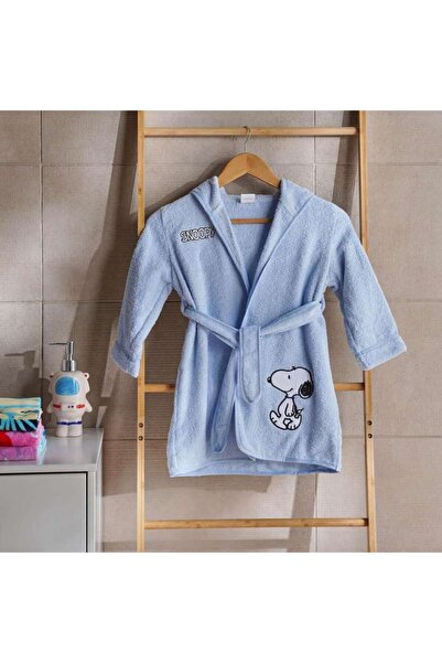 PAN HOME روب استحمام للأطفال سنوبي من 2-8 سنوات - أزرق