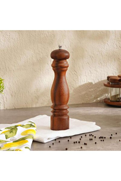 PAN HOME مطحنة فلفل خشبية من بيلي 26.8×6.4×6 سم - طبيعية