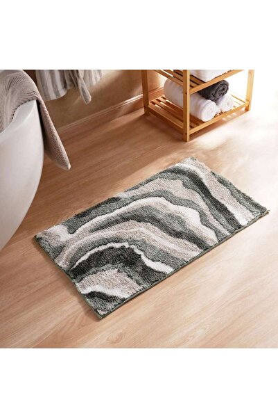 PAN HOME سجادة حمام ريفيرن المضادة للانزلاق 50x80 سم - أخضر