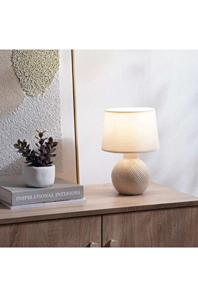 PAN HOME Sheridan E14 Table Lamp Dia20x28.5cm - Cream