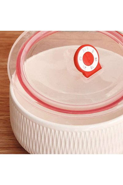 PAN HOME Junel New Bone China Assorted Bowl With Lid 750ml -white