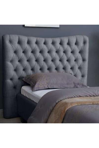 PAN HOME رأس سرير مارس شانيل رمادي L-90: ارتفاع 125 سم