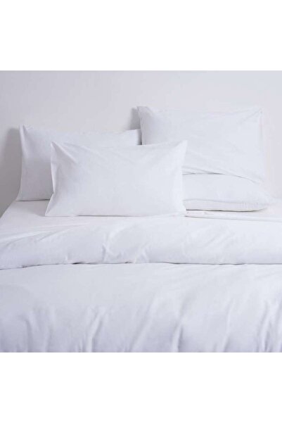 PAN HOME طقم غطاء لحاف كوين من 3 قطع مقاس 200×200 سم - أبيض
