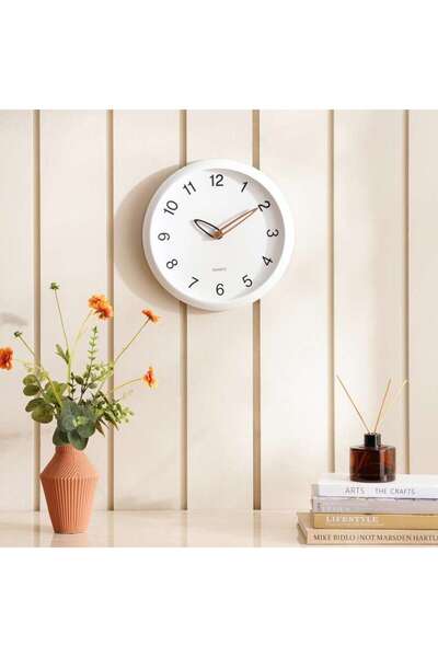 PAN HOME Julian Wall Clock Dia 30cm- White