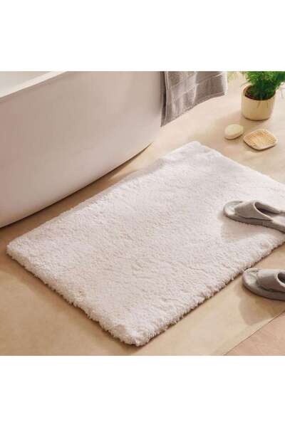 PAN HOME Ultima Microfiber Plush Bathmat 60X90cm - Off White