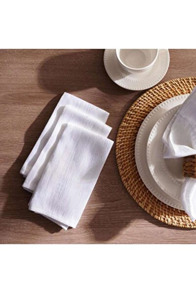 PAN HOME Armiya 4Piece Napkin Set 45x45cm - White