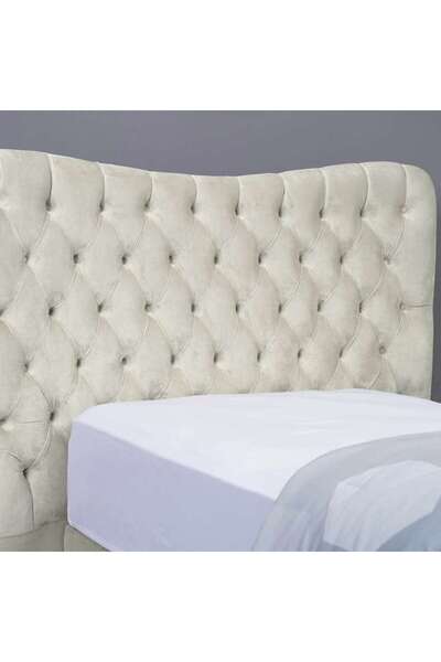 PAN HOME MARS HEADBOARD VELVET WHITE L-90 : H-125 CM