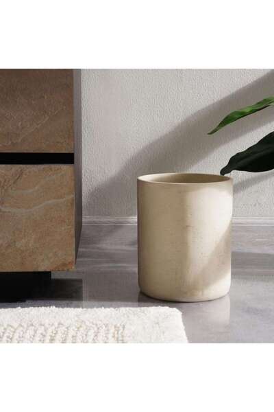 PAN HOME سلة نفايات تابيندا 20.5x20.5x24.0 سم - بيج