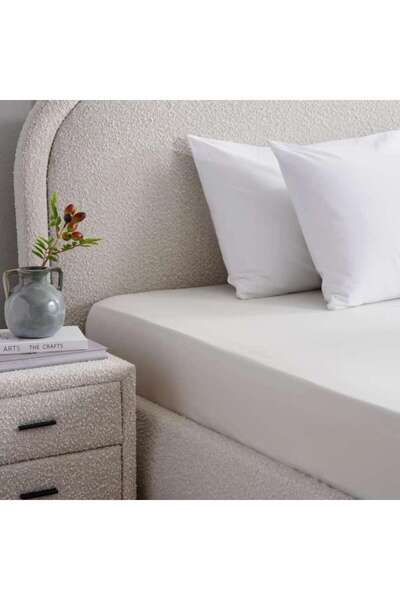 PAN HOME Elegance Fitted Sheet 180x200+33cm - Pale Blue