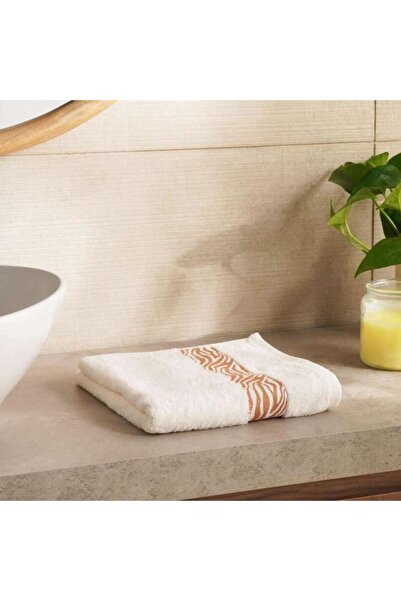 PAN HOME منشفة يد ميراج بوردر 50x90 سم - بيج