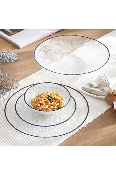 PAN HOME Bella Serving Bowl Dia15x5.5cm -clear Blue