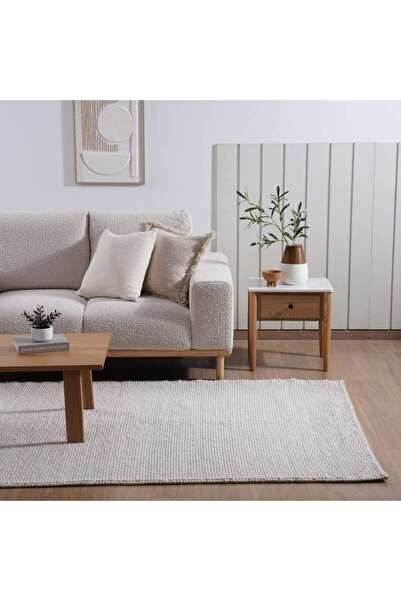 PAN HOME Kerbey Handwoven Wool with Jute Rug 160x230cm - Natural