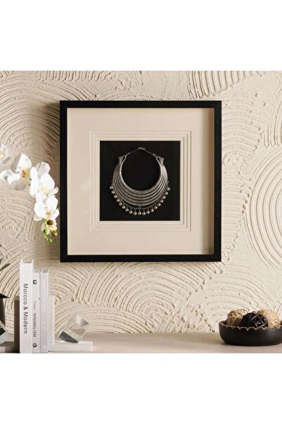 PAN HOME Idaho Handcrafted Necklace Shadow Box 50x50cm - Silver
