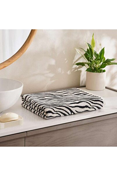 PAN HOME Mirage Pattern Bath Sheet 90x150cm-Black
