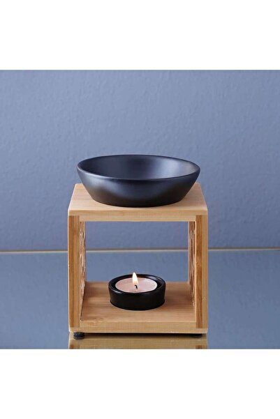 PAN HOME موقد زيوت عطرية أسود 12×10×14 سم