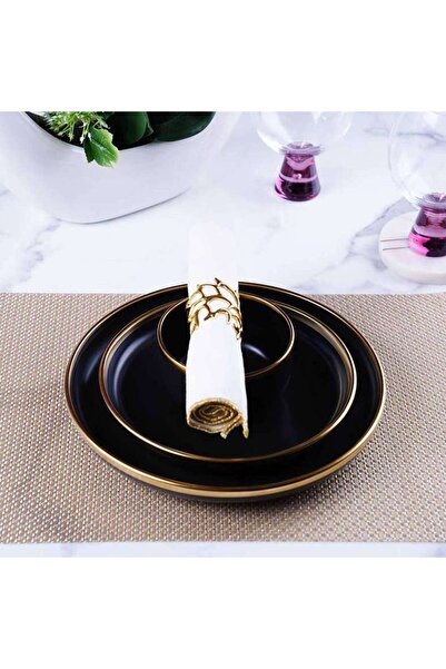PAN HOME لين إس/4 مفرش طاولة ذهبي 30x45 سم