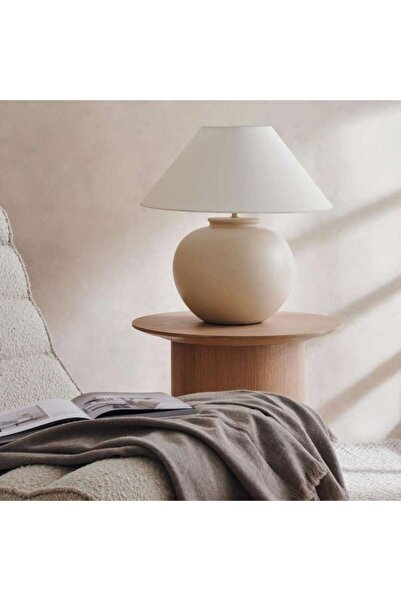 PAN HOME Mitsuki E-27 Ceramic Table Lamp Dia 50x50cm - White
