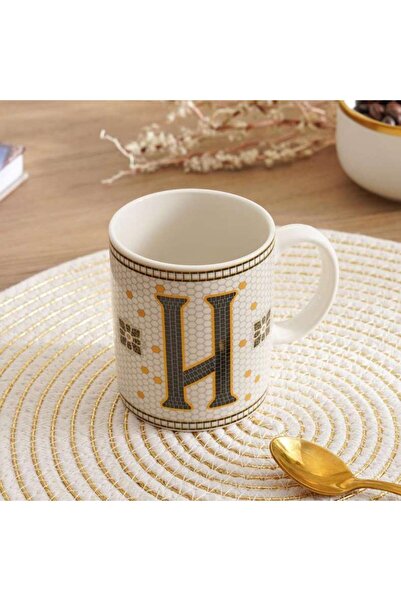 PAN HOME Alphabet H Mug 300ml -white
