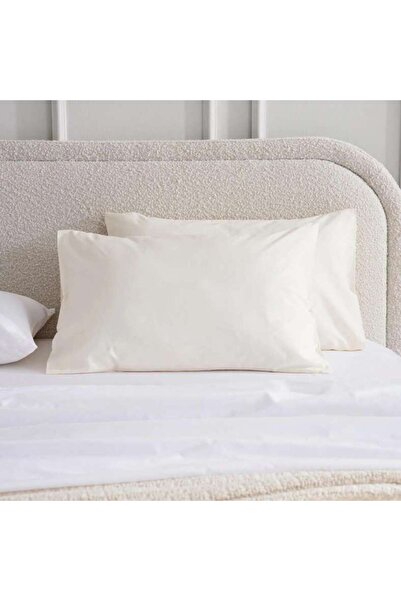 PAN HOME طقم غطاء وسادة من قطعتين مقاس 50×75 سم - لون كريمي