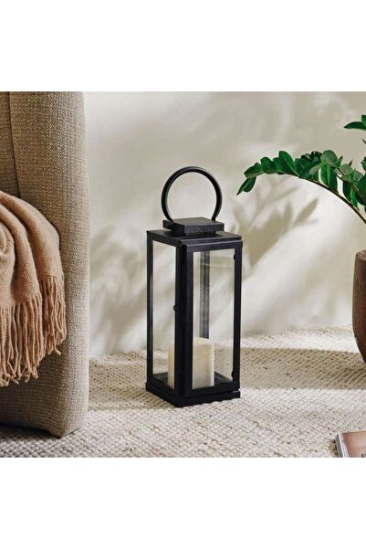 PAN HOME Ciana Metal Lantern 16x16x38cm - Brass Antique