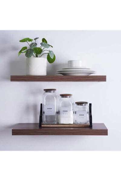 PAN HOME طقم علب زجاجية من ثلاث قطع مع حامل - شفاف