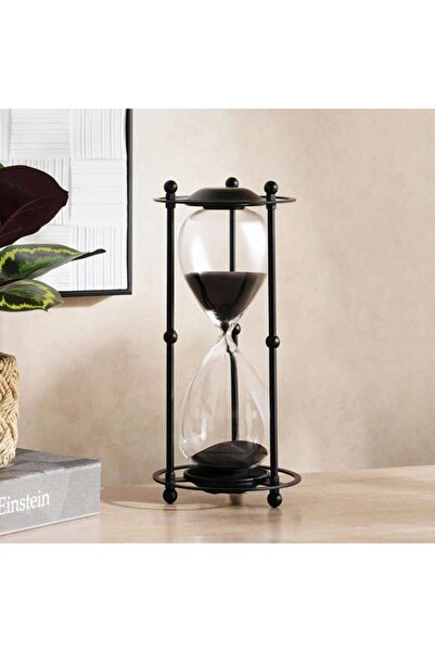 PAN HOME Stanley Glass Decor Hour Glass 16x16x32.6cm - Black