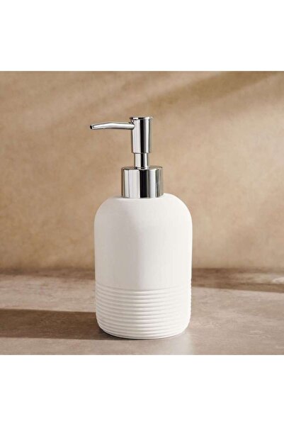 PAN HOME موزع صابون تروي 7.6×7.6×16.6 سم - أبيض