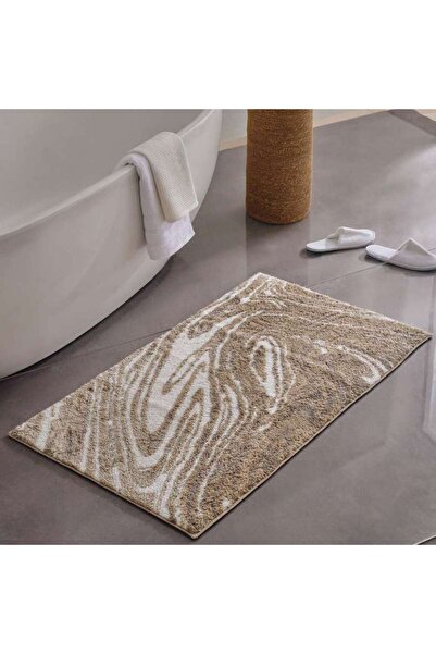 PAN HOME سجادة حمام كوبر فائقة النعومة مضادة للانزلاق 70×120 سم - بيج