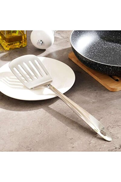 PAN HOME Pearl Slotted Turner 33cm - Chrome