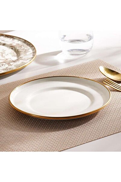 PAN HOME طبق تقديم ألينا بقطر 20 سم - أبيض