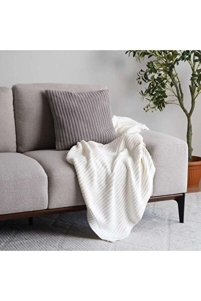 PAN HOME Ardine Throw 127x152cm - Cream