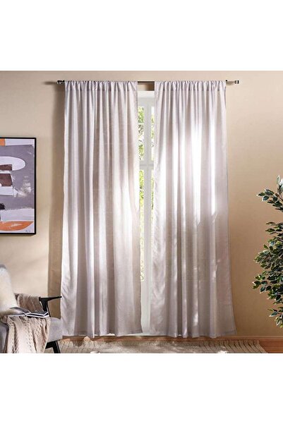 PAN HOME Hailey Sheer 2 Piece Curtain Set 135x300cm - Grey