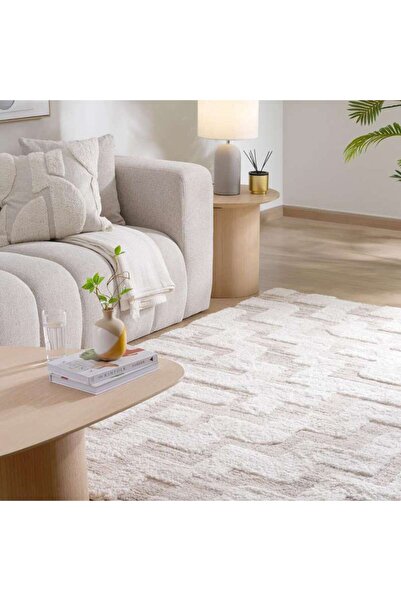 PAN HOME Nucca Polyester Rug 200x290cm - Beige