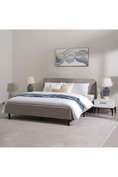 PAN HOME Sweetan Queen Bed 160x200 Cm - Brown