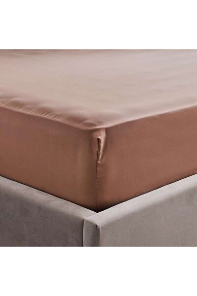 PAN HOME ملاءة سرير يومية من إيديري كينج مقاس 180x200+33 سم - بيج غامق