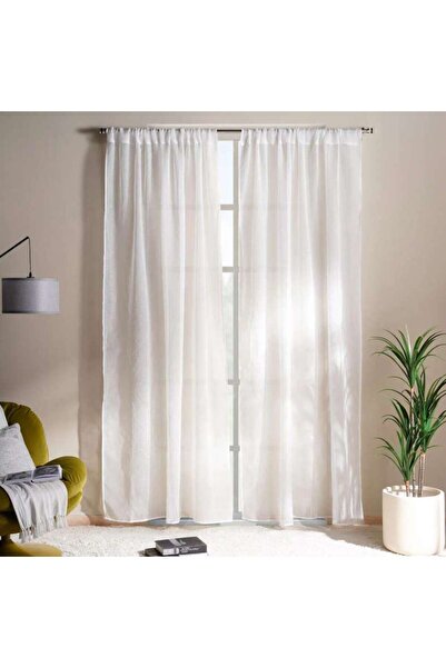 PAN HOME Hailey Sheer 2 Piece Curtain Set 135x240cm - Off White