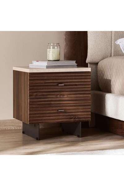 PAN HOME Grayson Night Stand Walnut