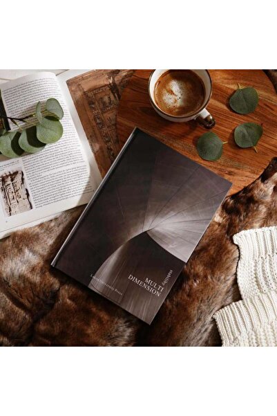PAN HOME Multi Dimension Coffee Table Book 29.4x21x2.4cm - Dark Grey