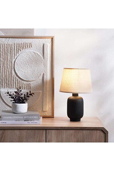 PAN HOME Faven E14 Table Lamp Dia 23x37cm - Black