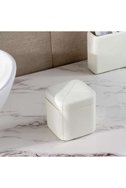 PAN HOME جرة قطن دنفر 9.5x 9.5x10.2 سم - كريمي