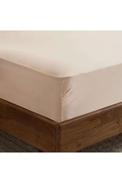 PAN HOME Classic Egyptian 400tc Queen Fitted Sheet 160x200+33cm - Ivory