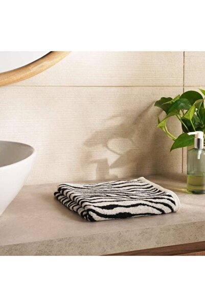 PAN HOME Mirage Pattern Hand Towel 50x90cm-Black