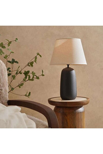 PAN HOME Toby E-27 Ceramic Table Lamp 30x30x52.5cm - Black