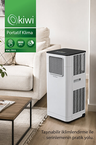 Kiwi Kac-7911 9000 BTU Soğutmalı Kurulum Gerektirmeyen Portatif Taşınabilir K...