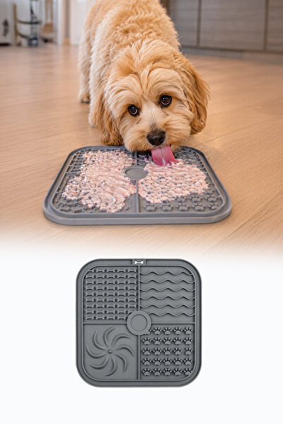 omilife Silikon Yavaş Yeme Kabı ve Mama Matı Kedi Köpek Uyumlu Pratik Besleme...